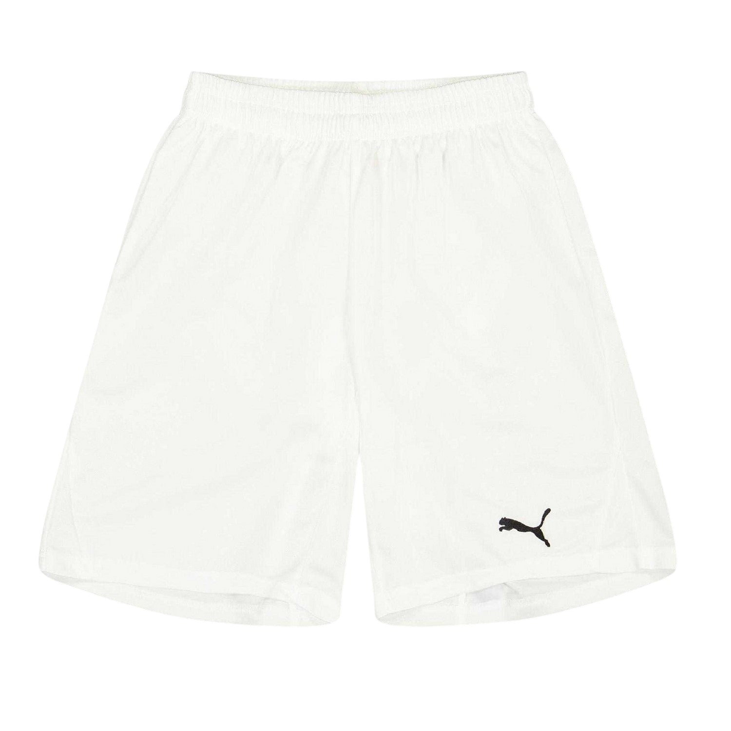 White - Front - Puma Childrens-Kids Team Logo Football Shorts