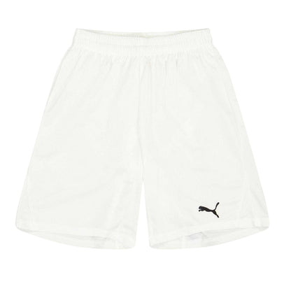 White - Front - Puma Childrens-Kids Team Logo Football Shorts