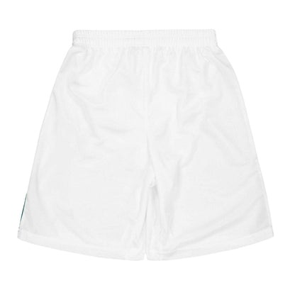 White-Green - Back - Puma Childrens-Kids Team Logo Football Shorts
