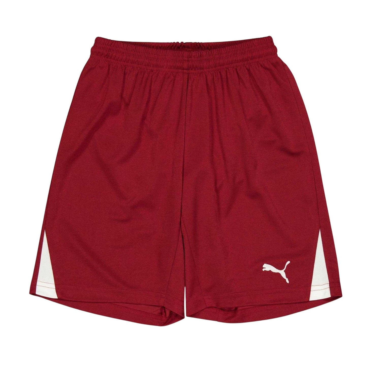 Burgundy - Front - Puma Childrens-Kids Team Logo Football Shorts