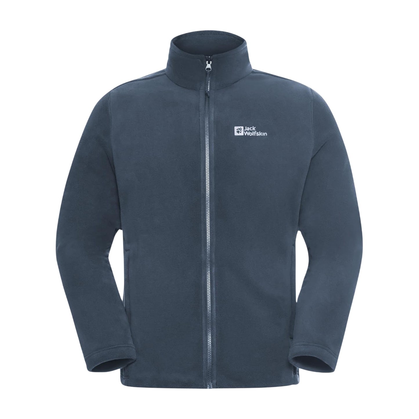 Midnight Blue - Front - Jack Wolfskin Mens Taunus Fleece Jacket