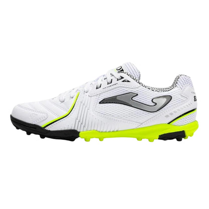 White-Yellow - Back - Joma Mens Dribling Astro Turf Trainers