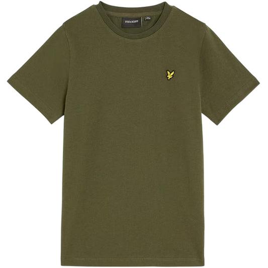 Deep Depths - Front - Lyle & Scott Childrens-Kids Embroidered Logo Regular T-Shirt