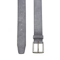 Grey - Back - Hugo Boss Mens Rummi Suede Belt
