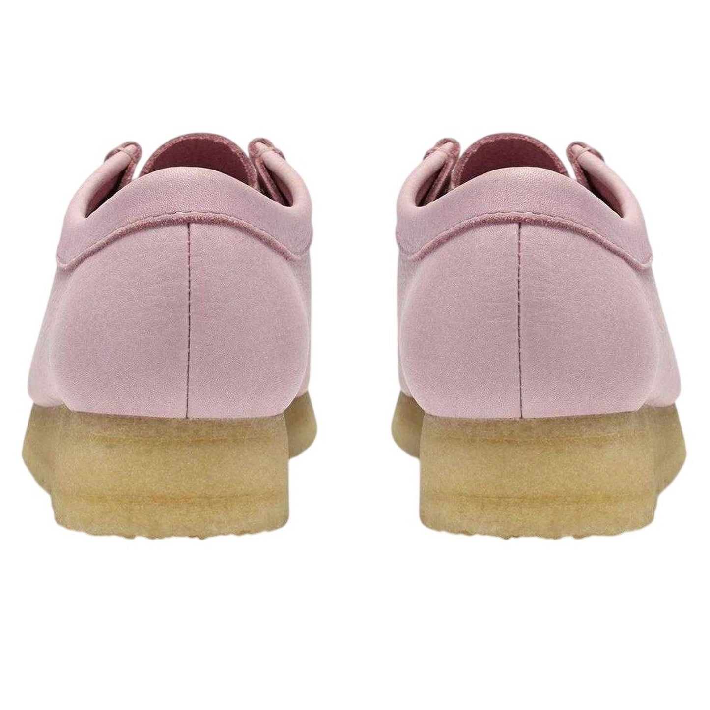Baby Pink - Back - Clarks Originals Womens-Ladies Wallabee Leather Moccasins