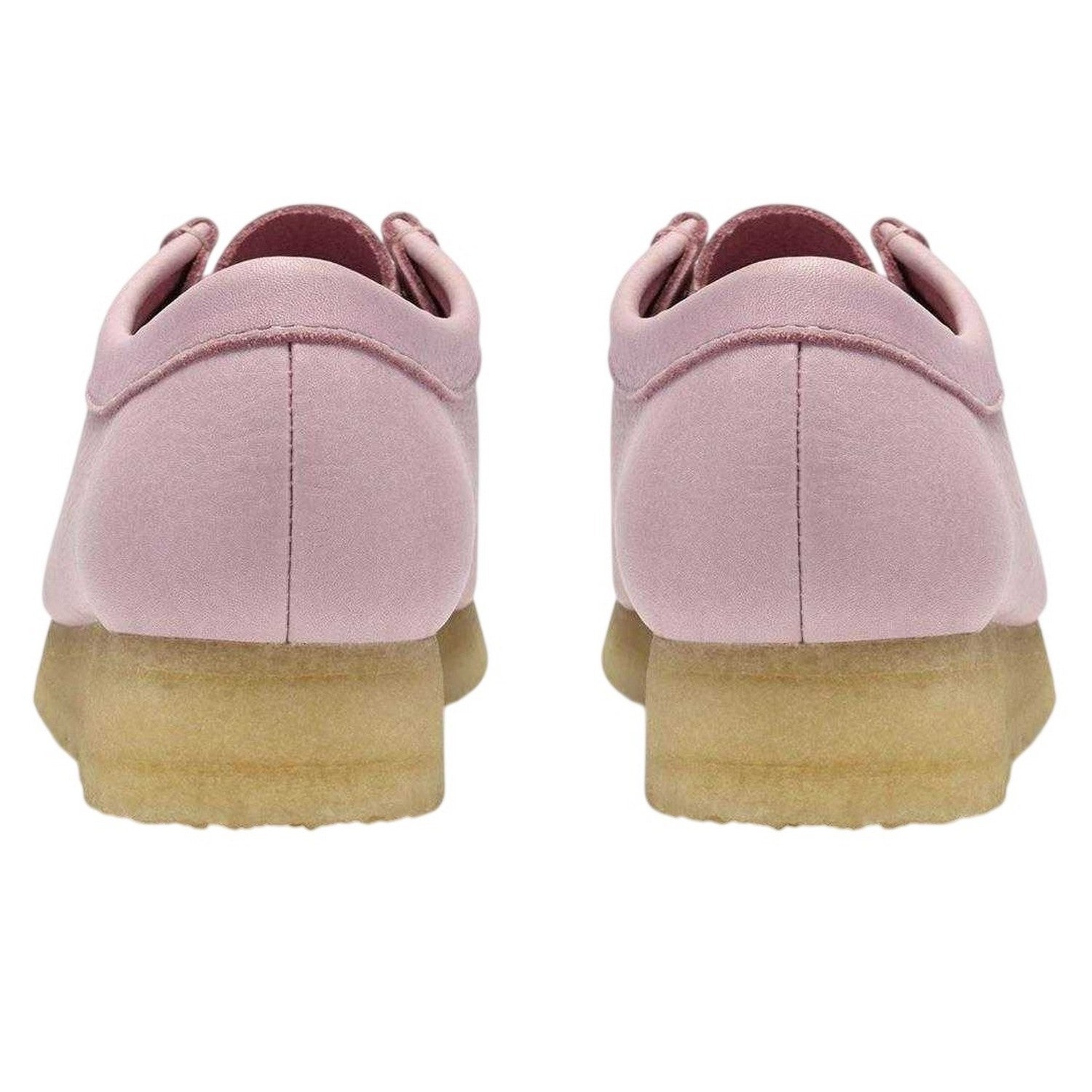 Baby Pink - Back - Clarks Originals Womens-Ladies Wallabee Leather Moccasins
