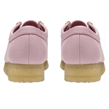 Baby Pink - Back - Clarks Originals Womens-Ladies Wallabee Leather Moccasins