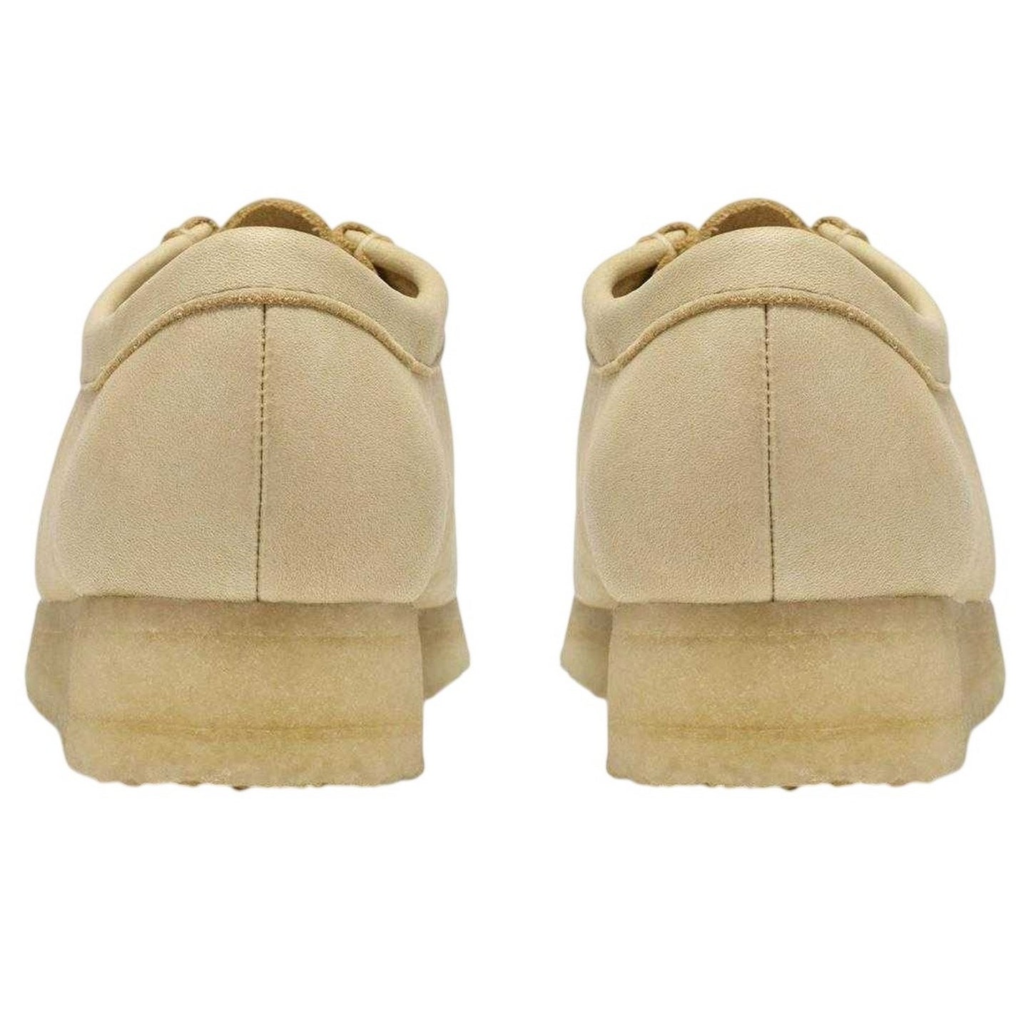 Pale Yellow - Back - Clarks Originals Womens-Ladies Wallabee Leather Moccasins