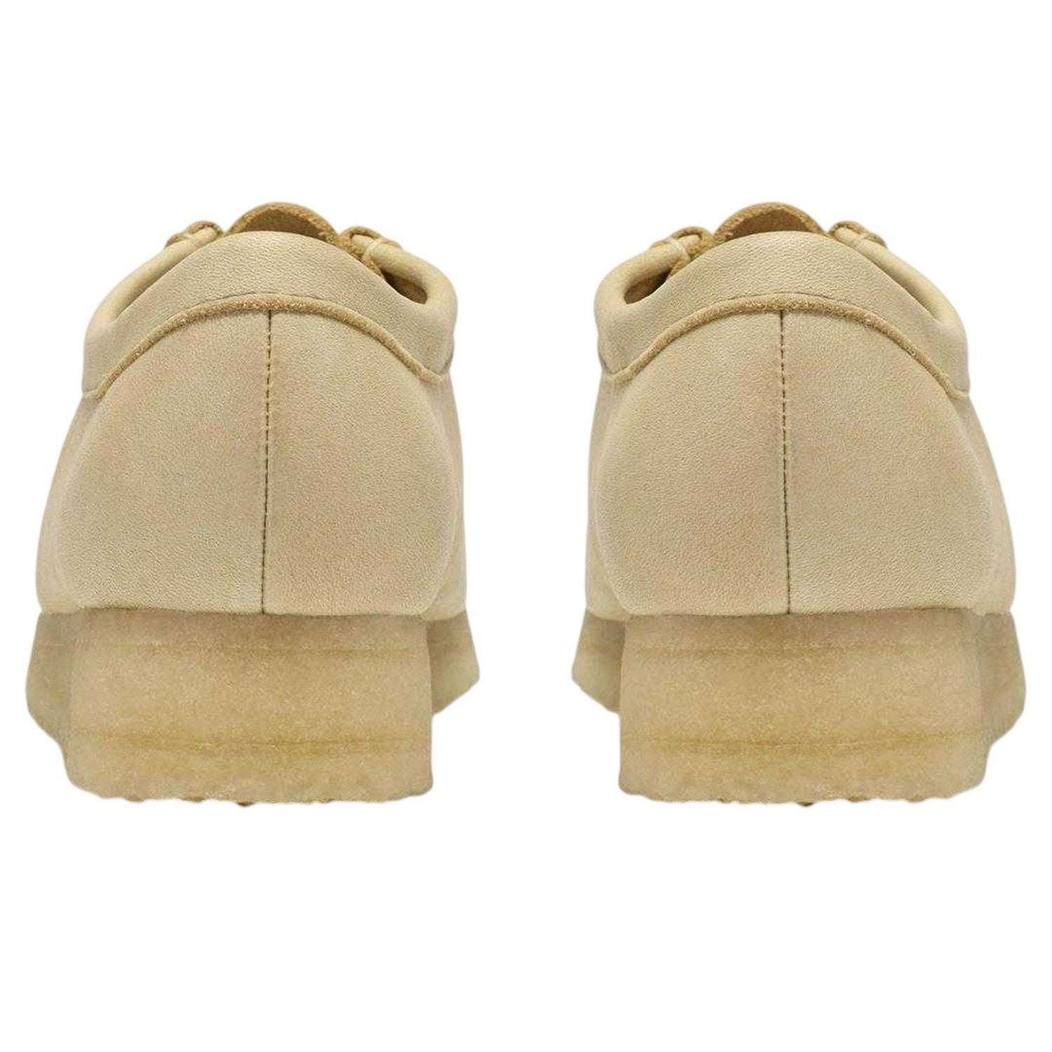 Pale Yellow - Back - Clarks Originals Womens-Ladies Wallabee Leather Moccasins
