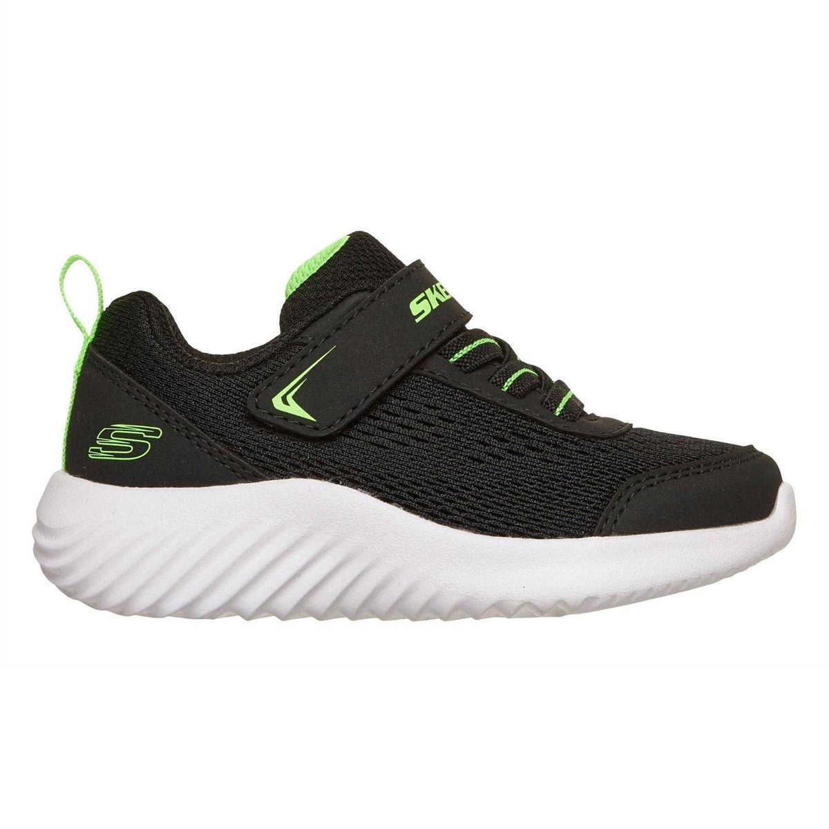 Black - Side - Skechers Toddler Bounder Mesh Trainers