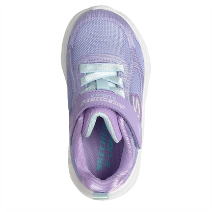 Lavender-Aqua - Lifestyle - Skechers Toddler Light Up Relaxed Fit Trainers