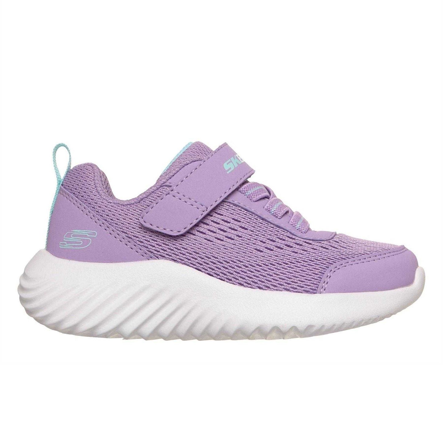 Lavender - Side - Skechers Toddler Bounder Flat Trainers
