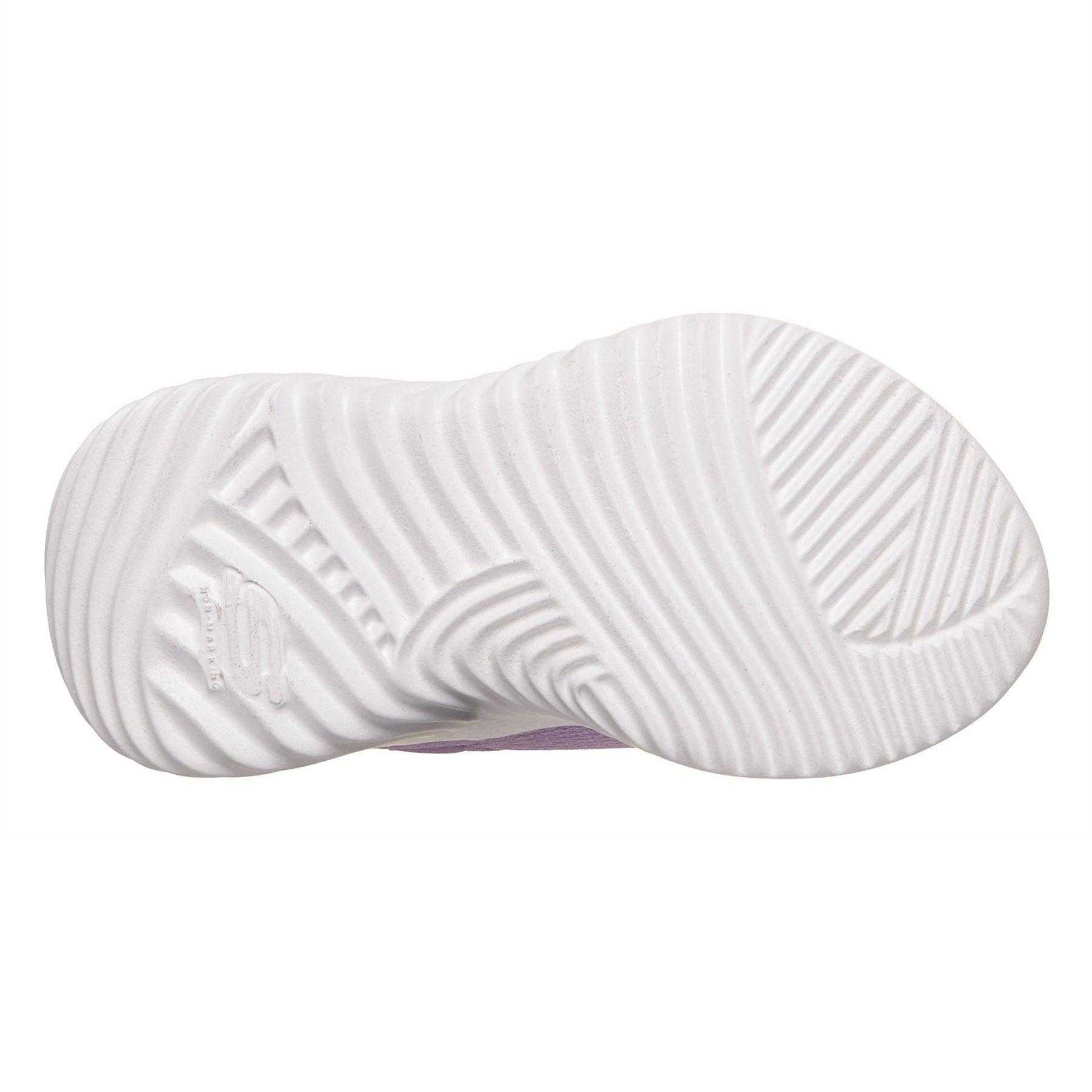 Lavender - Pack Shot - Skechers Toddler Bounder Flat Trainers
