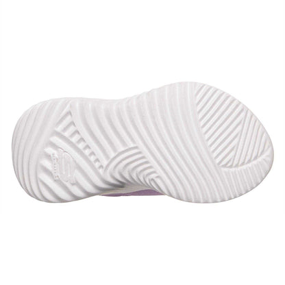 Lavender - Pack Shot - Skechers Toddler Bounder Flat Trainers
