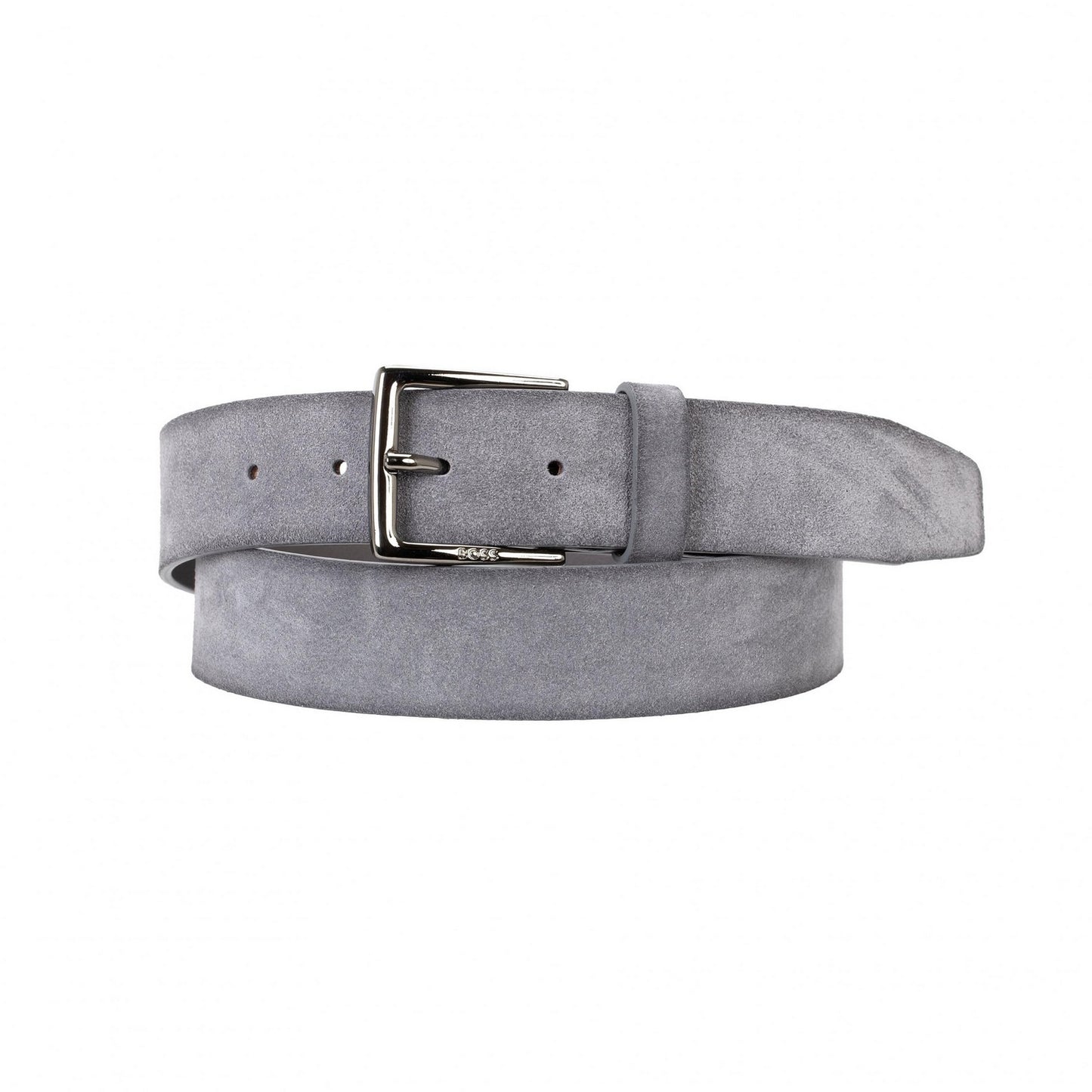 Grey - Front - Hugo Boss Mens Rummi Suede Belt