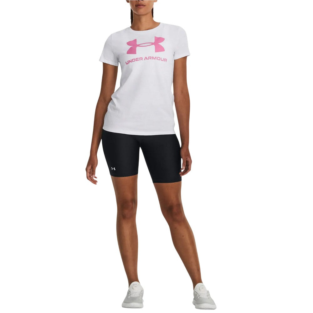 White - Lifestyle - Under Armour Womens-Ladies Sportstyle Print Fill T-Shirt