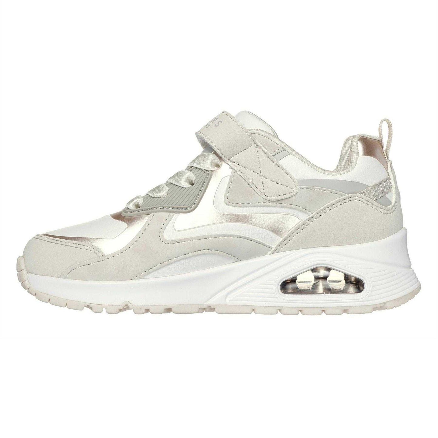 Natural - Back - Skechers Childrens-Kids Uno Trainers