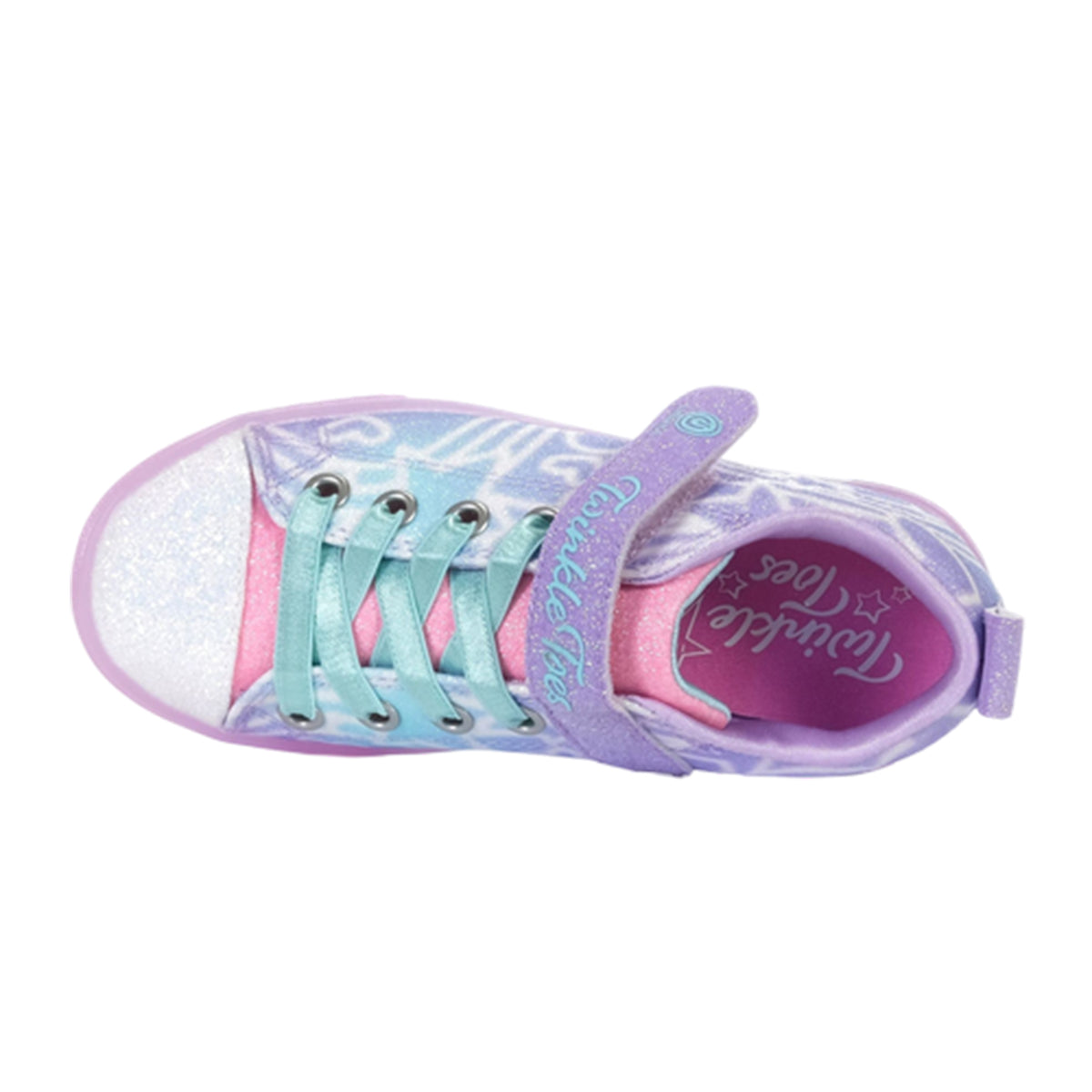 Lavender-Multicoloured - Lifestyle - Skechers Childrens-Kids Twinkle Toes Trainers