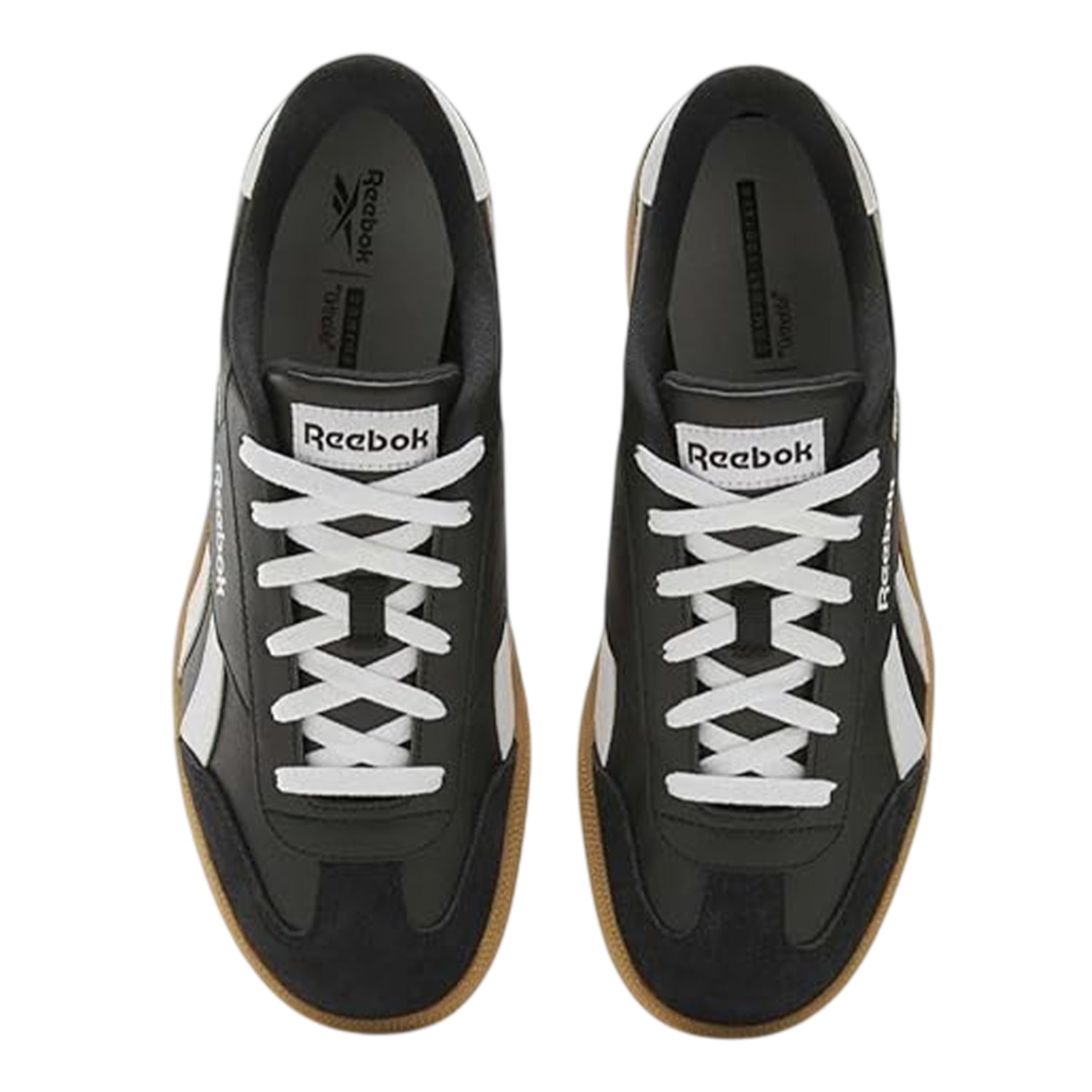 Black-White - Lifestyle - Reebok Mens Smash Edge Leather Trainers