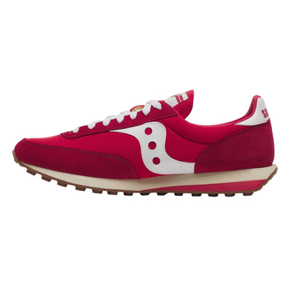 Red - Side - Saucony Unisex Adult Suede Trainers