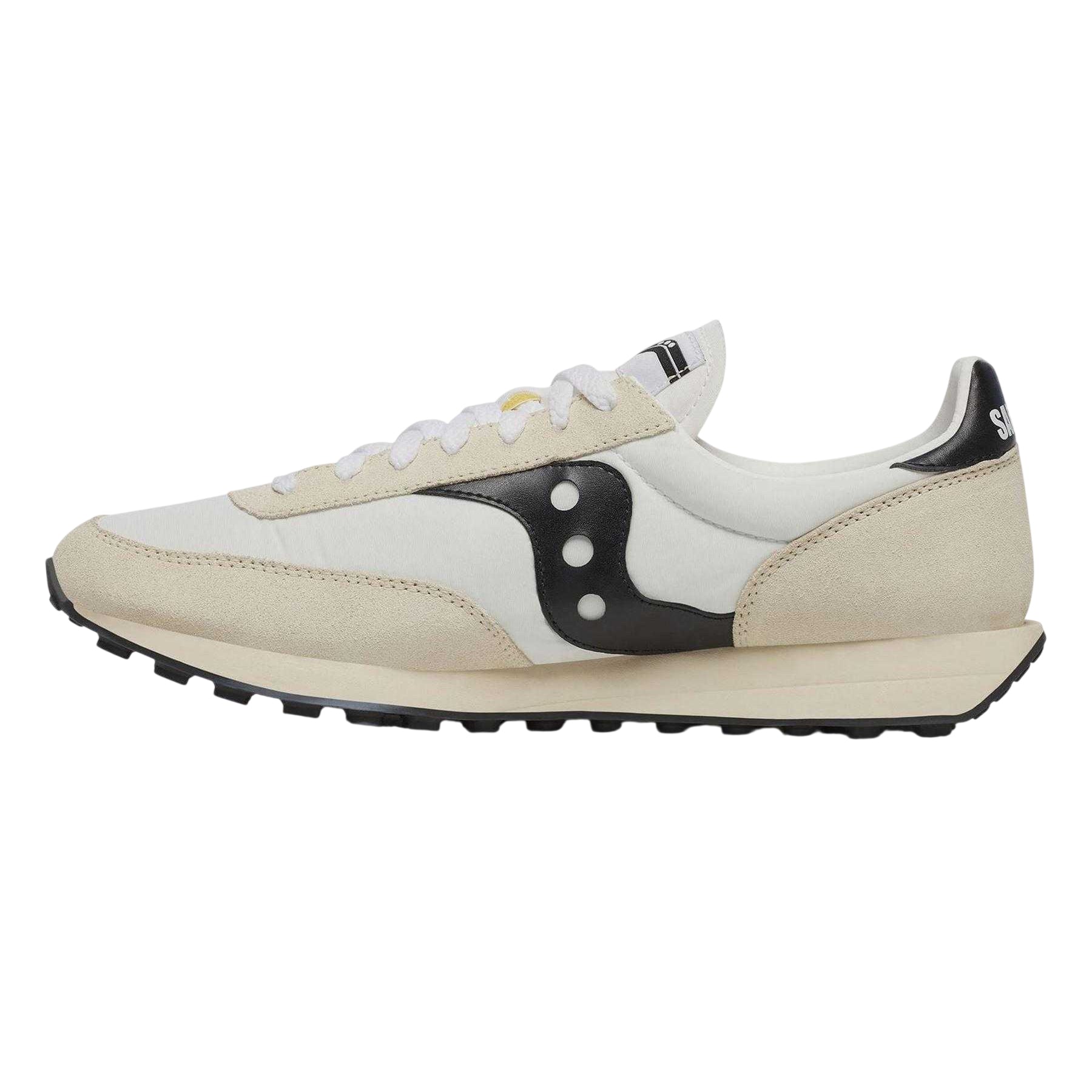 White-Cream - Side - Saucony Unisex Adult Suede Trainers