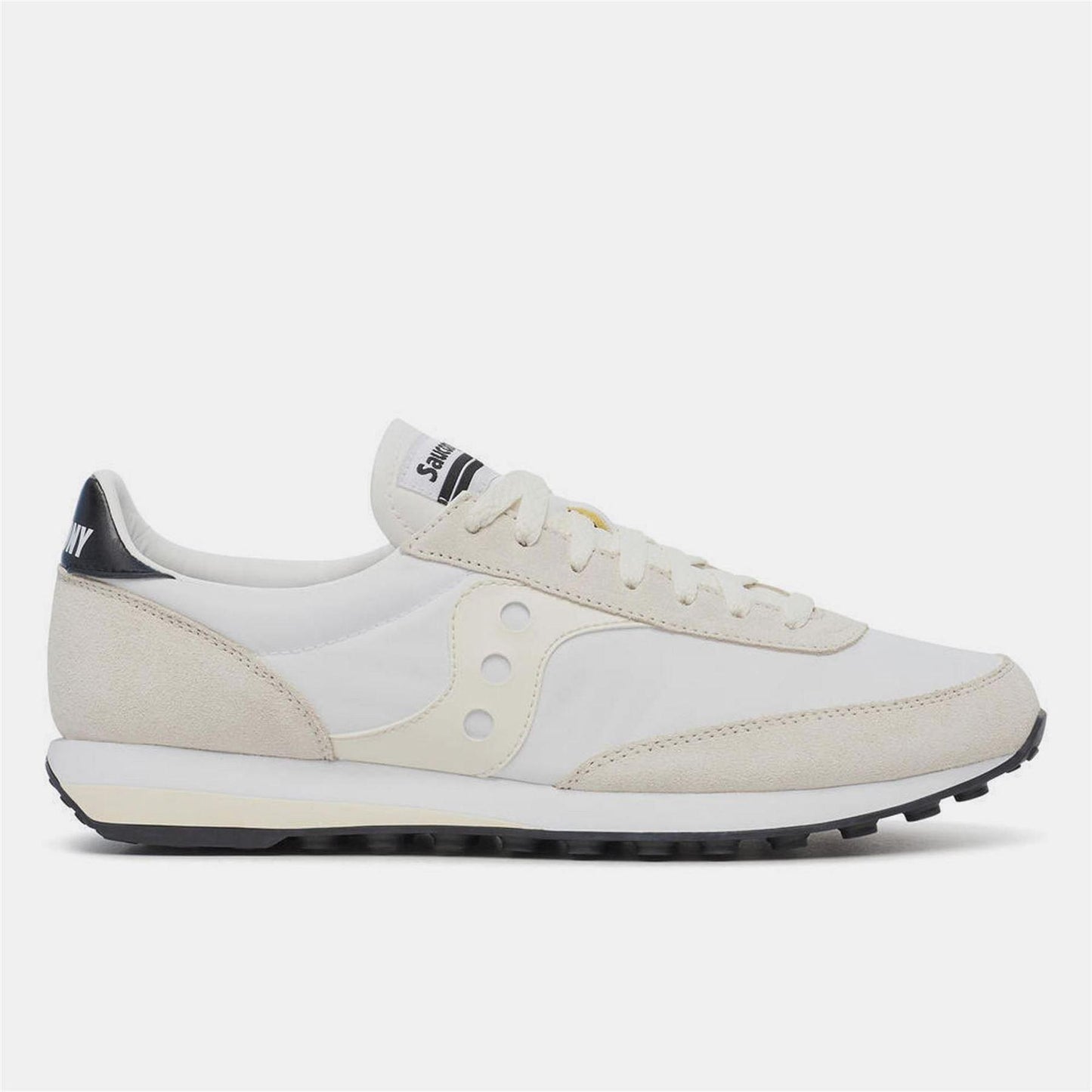 White - Front - Saucony Unisex Adult Suede Trainers