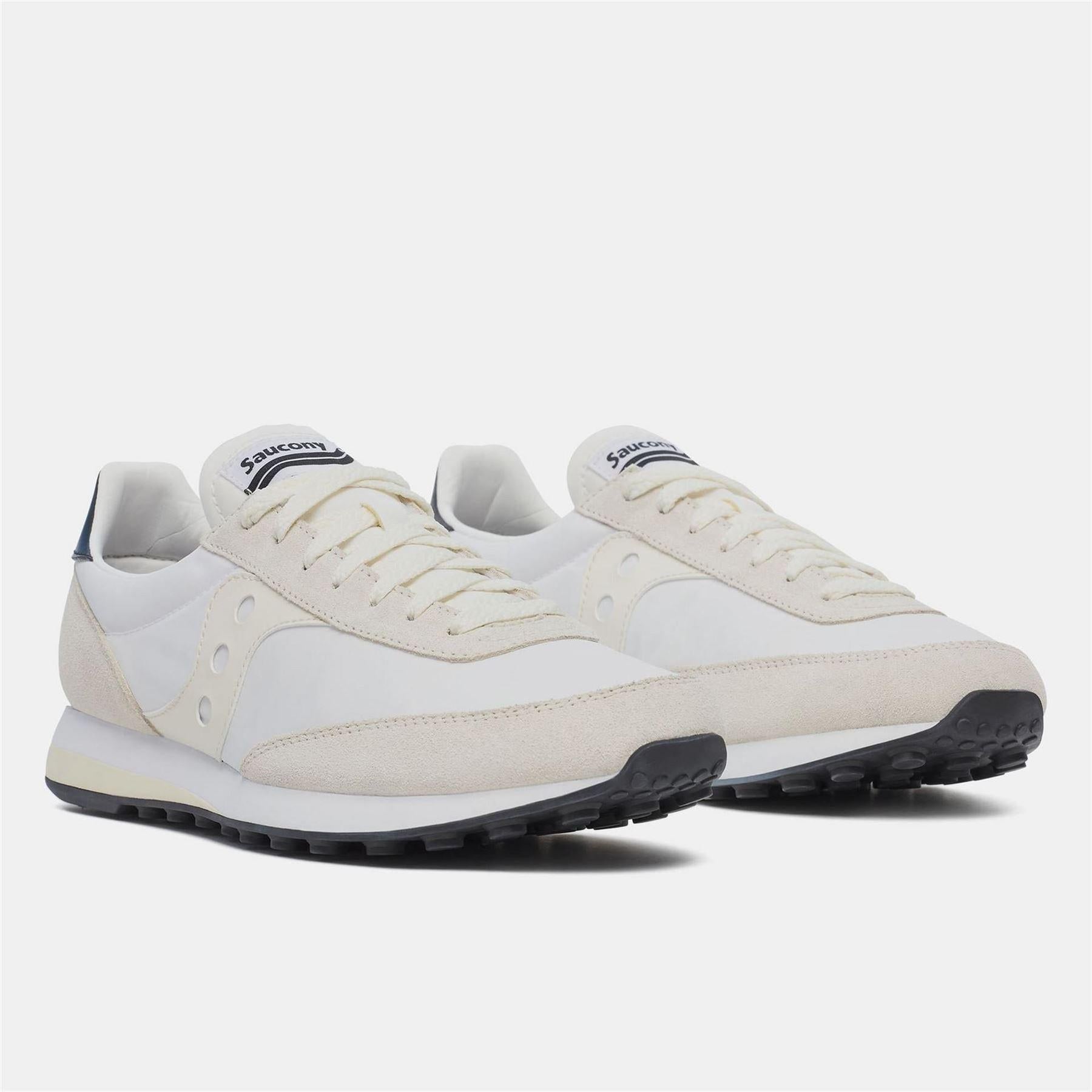 White - Back - Saucony Unisex Adult Suede Trainers