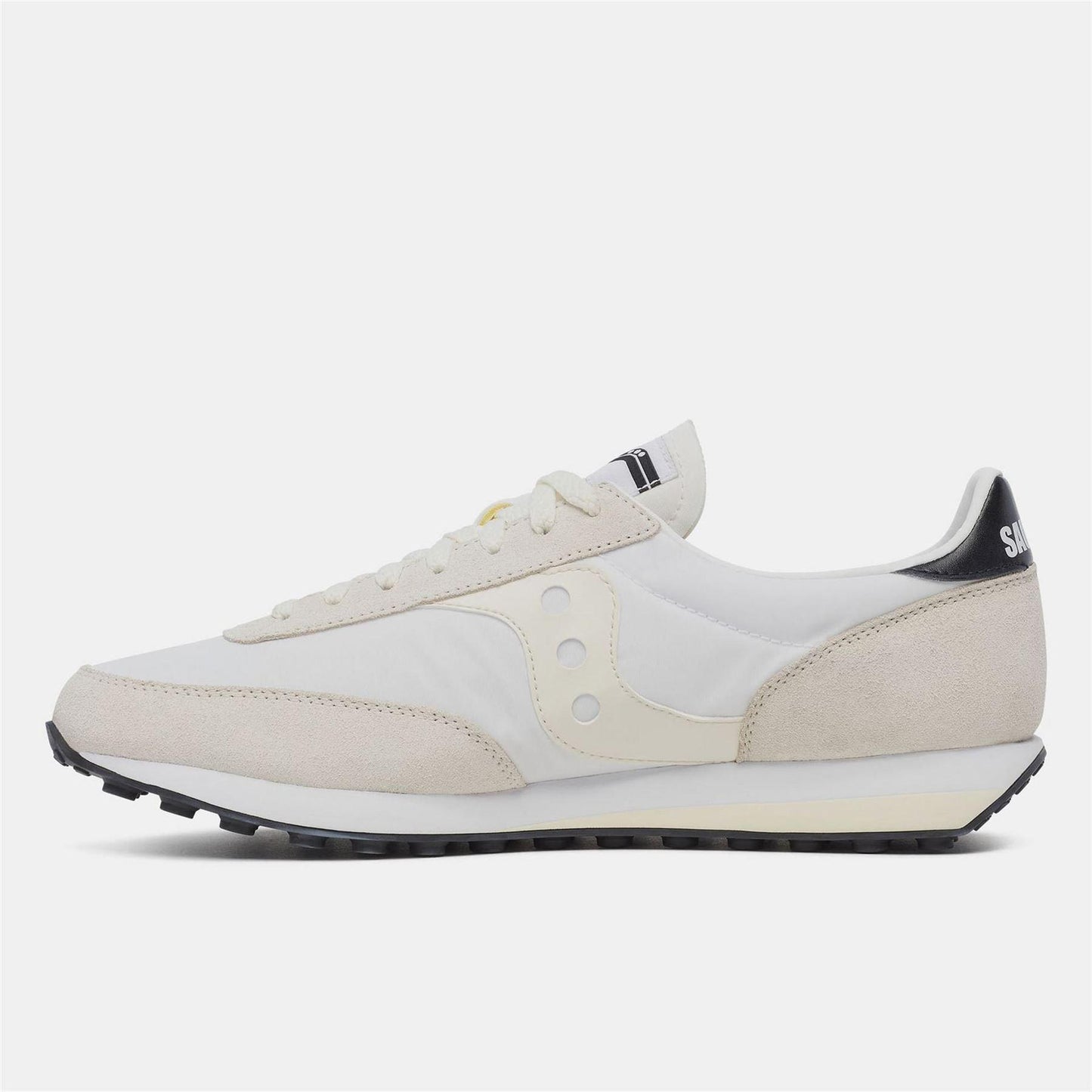 White - Side - Saucony Unisex Adult Suede Trainers