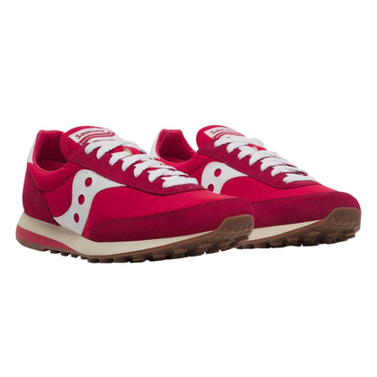 Red - Front - Saucony Unisex Adult Suede Trainers