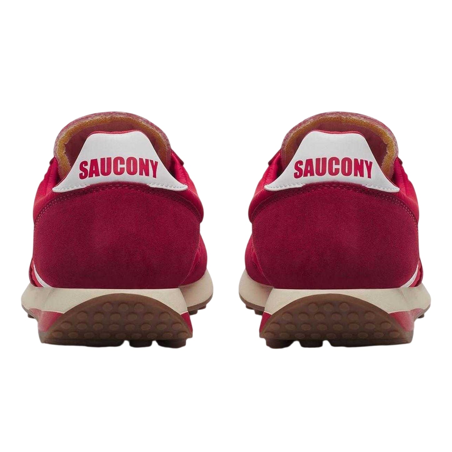 Red - Back - Saucony Unisex Adult Suede Trainers