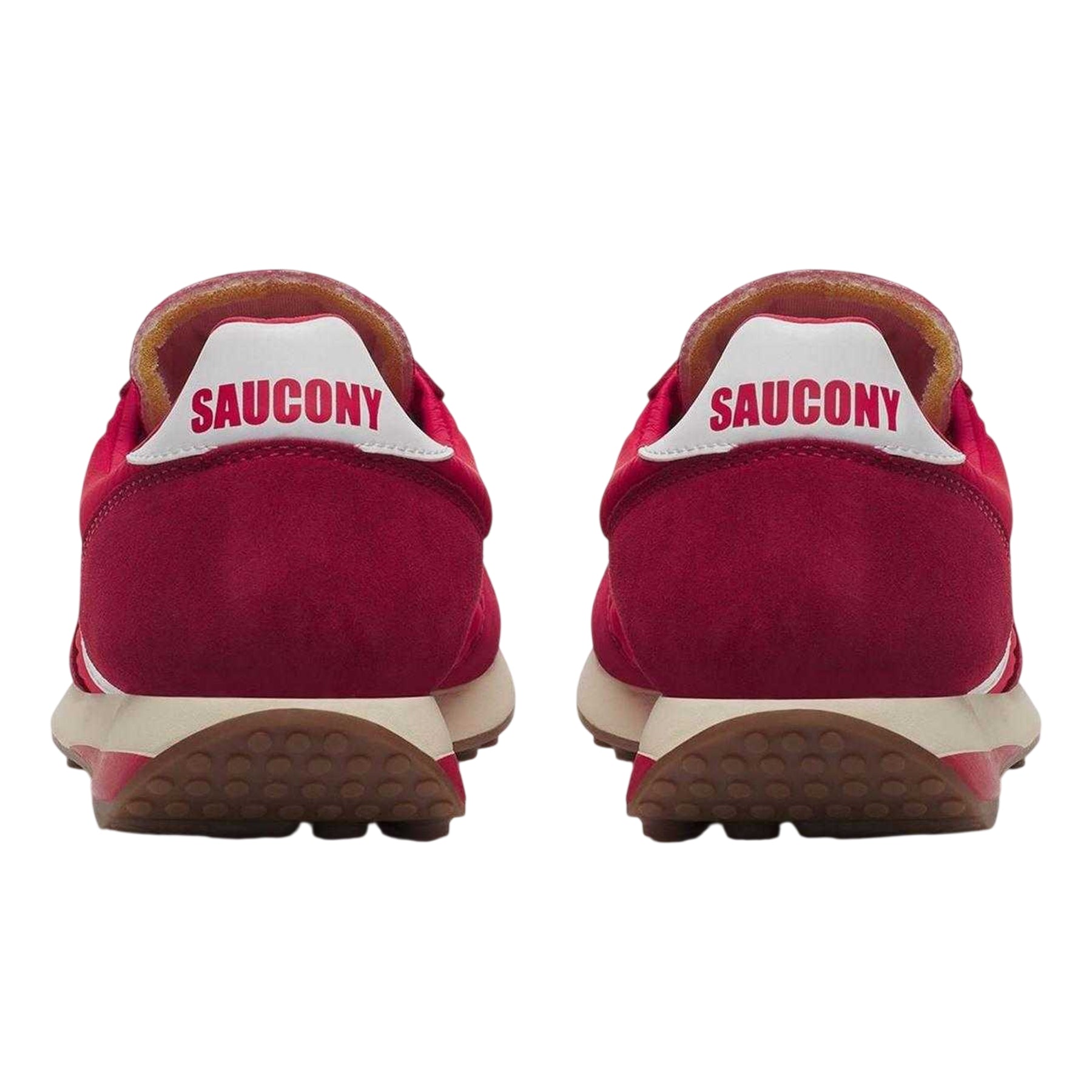 Red - Back - Saucony Unisex Adult Suede Trainers