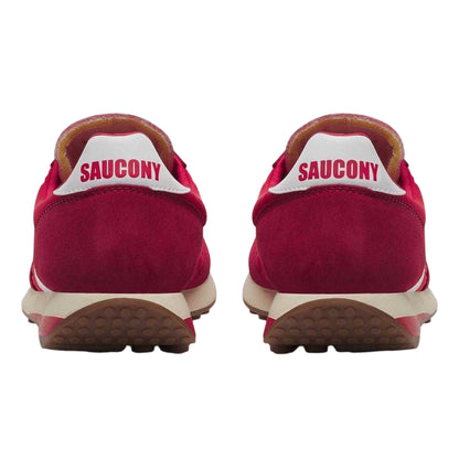 Red - Back - Saucony Unisex Adult Suede Trainers
