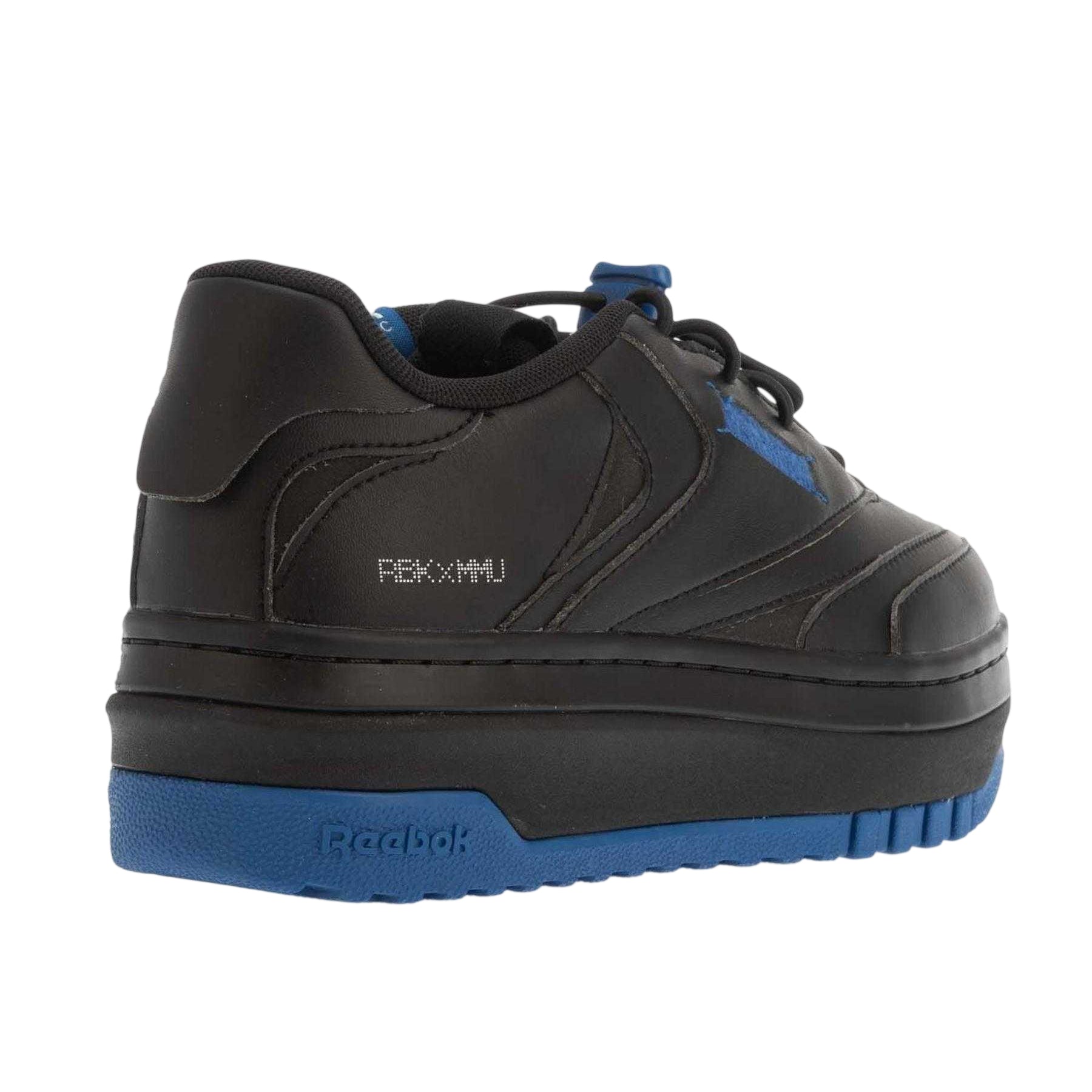 Black Blue - Back - Reebok Womens-Ladies Milk Makeup Club C Platform Shoes