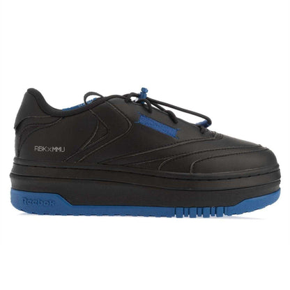 Black Blue - Side - Reebok Womens-Ladies Milk Makeup Club C Platform Shoes