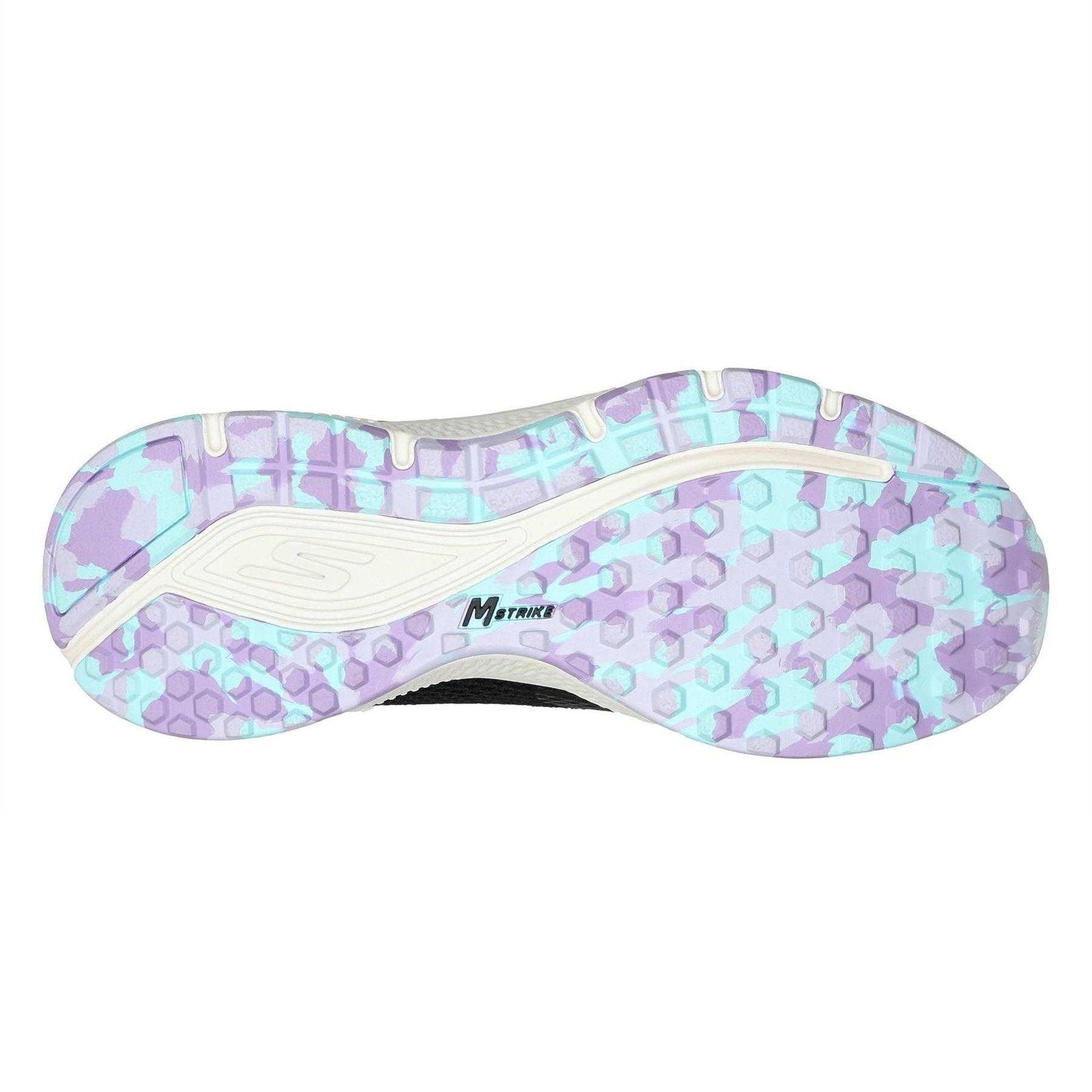 Black-Lavender - Lifestyle - Skechers Girls Go Run Trainers