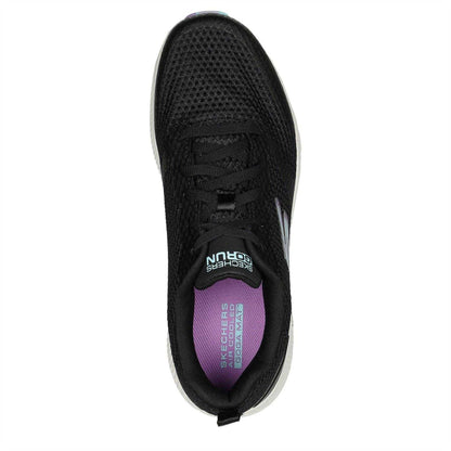 Black-Lavender - Pack Shot - Skechers Girls Go Run Trainers