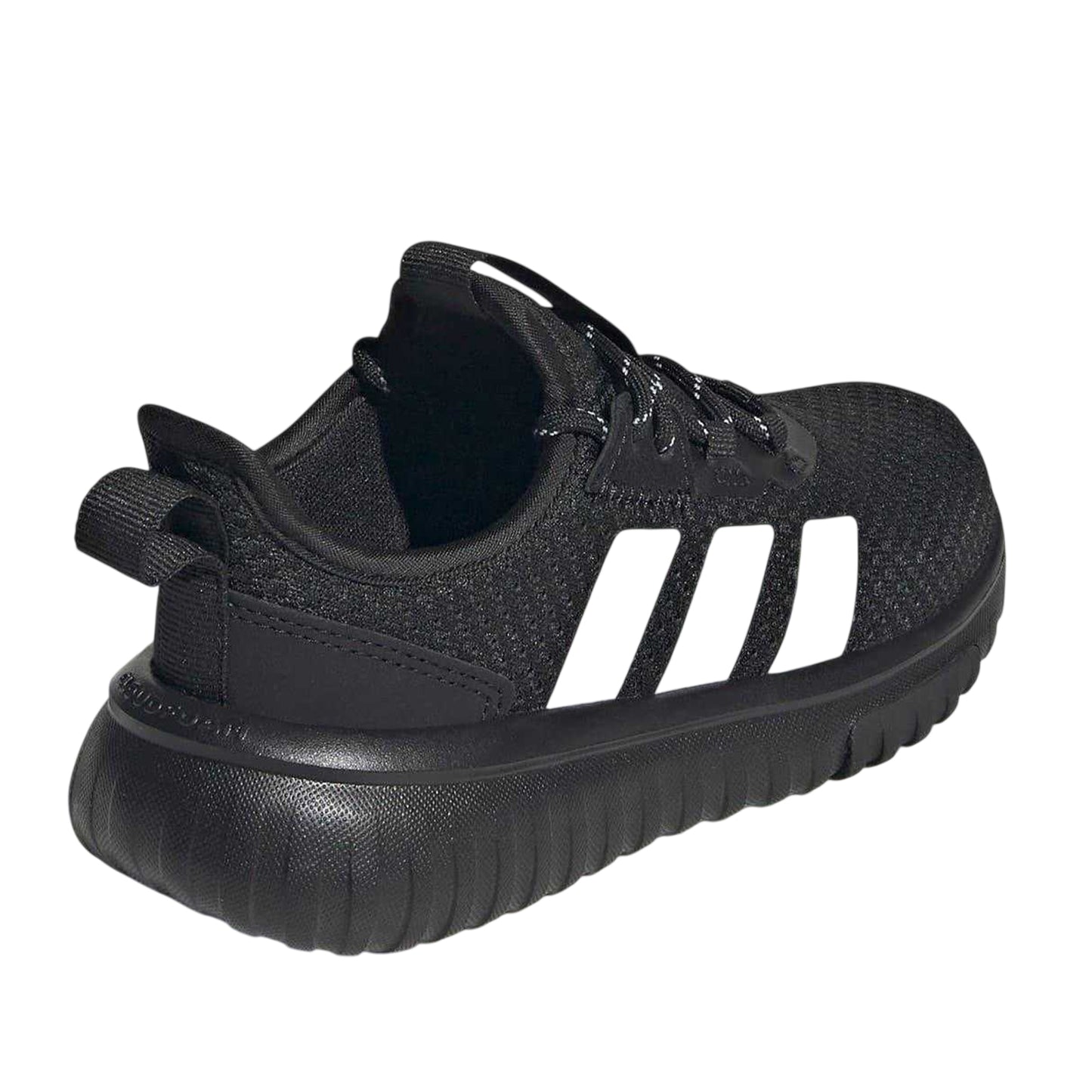 Black-White - Back - Adidas Childrens-Kids Kaptir 4.0 Textile Cloudfoam Trainers
