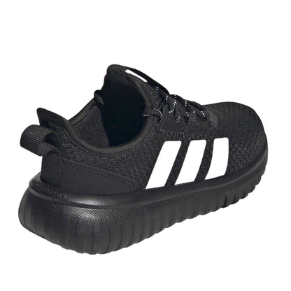 Black-White - Back - Adidas Childrens-Kids Kaptir 4.0 Textile Cloudfoam Trainers