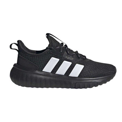 Black-White - Lifestyle - Adidas Childrens-Kids Kaptir 4.0 Textile Cloudfoam Trainers