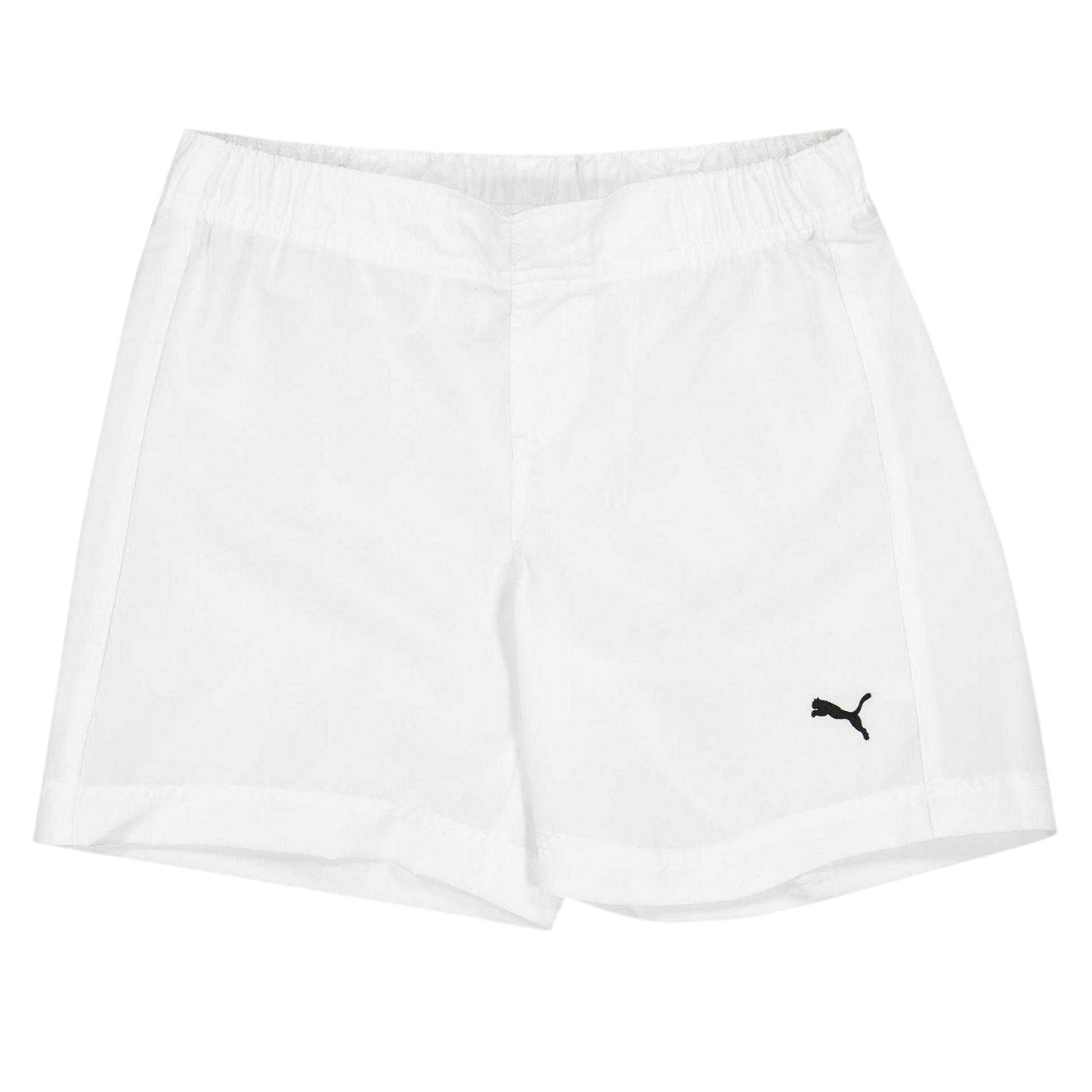 White - Front - Puma Childrens-Kids Woven Logo Shorts