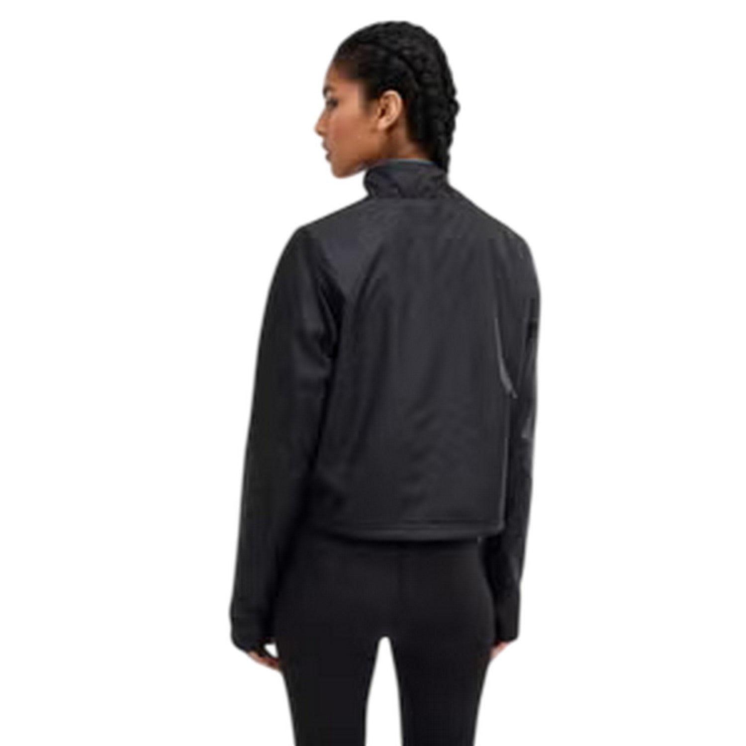Blue-Black - Back - Ellesse Womens-Ladies Natrlich Quarter Zip Fleece Jacket