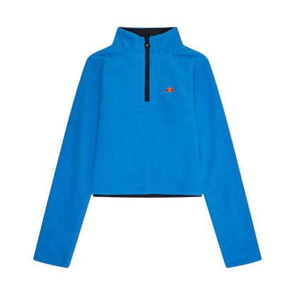 Blue-Black - Side - Ellesse Womens-Ladies Natrlich Quarter Zip Fleece Jacket