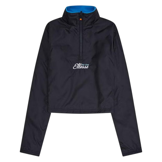 Blue-Black - Front - Ellesse Womens-Ladies Natrlich Quarter Zip Fleece Jacket