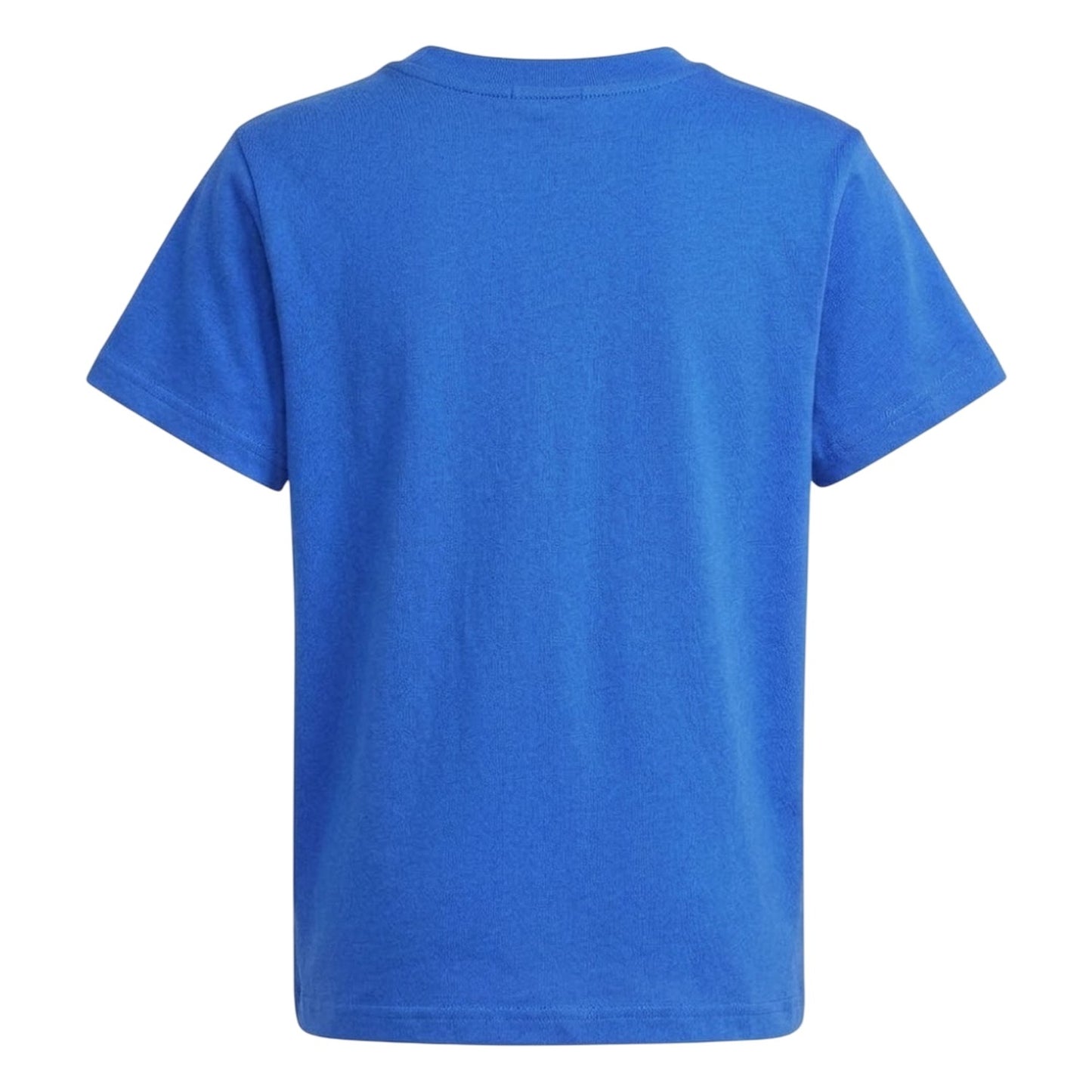 Blue - Back - Adidas Childrens-Kids Trefoil Cotton T-Shirt