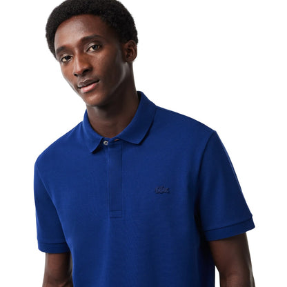 Blue - Lifestyle - Lacoste Mens Paris Stretch Regular Polo Shirt