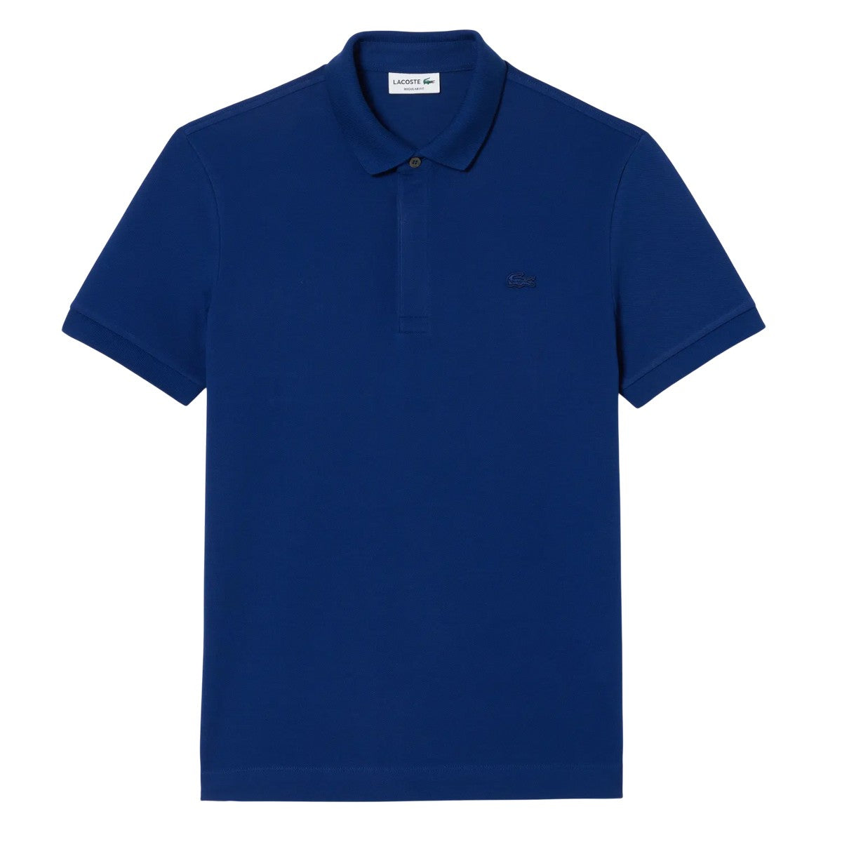 Blue - Front - Lacoste Mens Paris Stretch Regular Polo Shirt