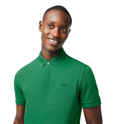 Green - Lifestyle - Lacoste Mens Paris Stretch Regular Polo Shirt