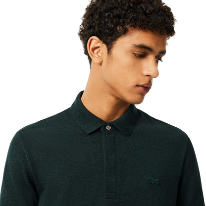 Dark Green - Side - Lacoste Mens Paris Stretch Regular Polo Shirt