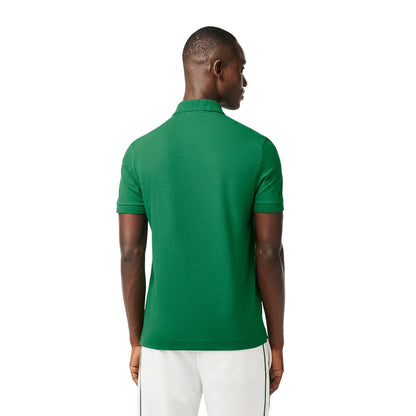 Green - Back - Lacoste Mens Paris Stretch Regular Polo Shirt