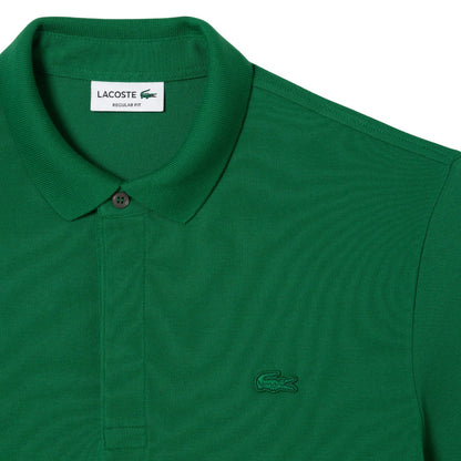 Green - Side - Lacoste Mens Paris Stretch Regular Polo Shirt